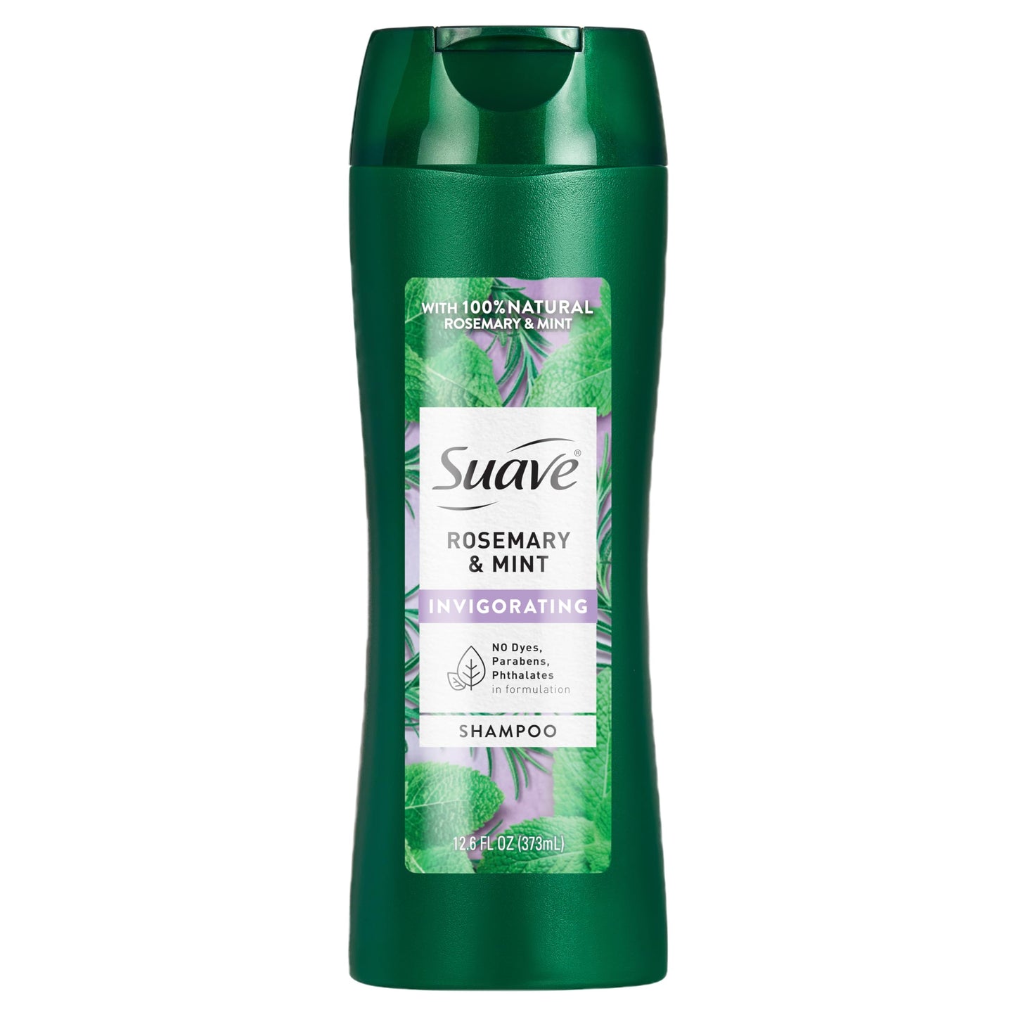 Suave Invigorating Shampoo with Rosemary & Mint, Refreshing & Replenishing Care for Healthy-Looking Hair, No Parabens, Phthalates, or Dyes,12.6 FL OZ Bottle