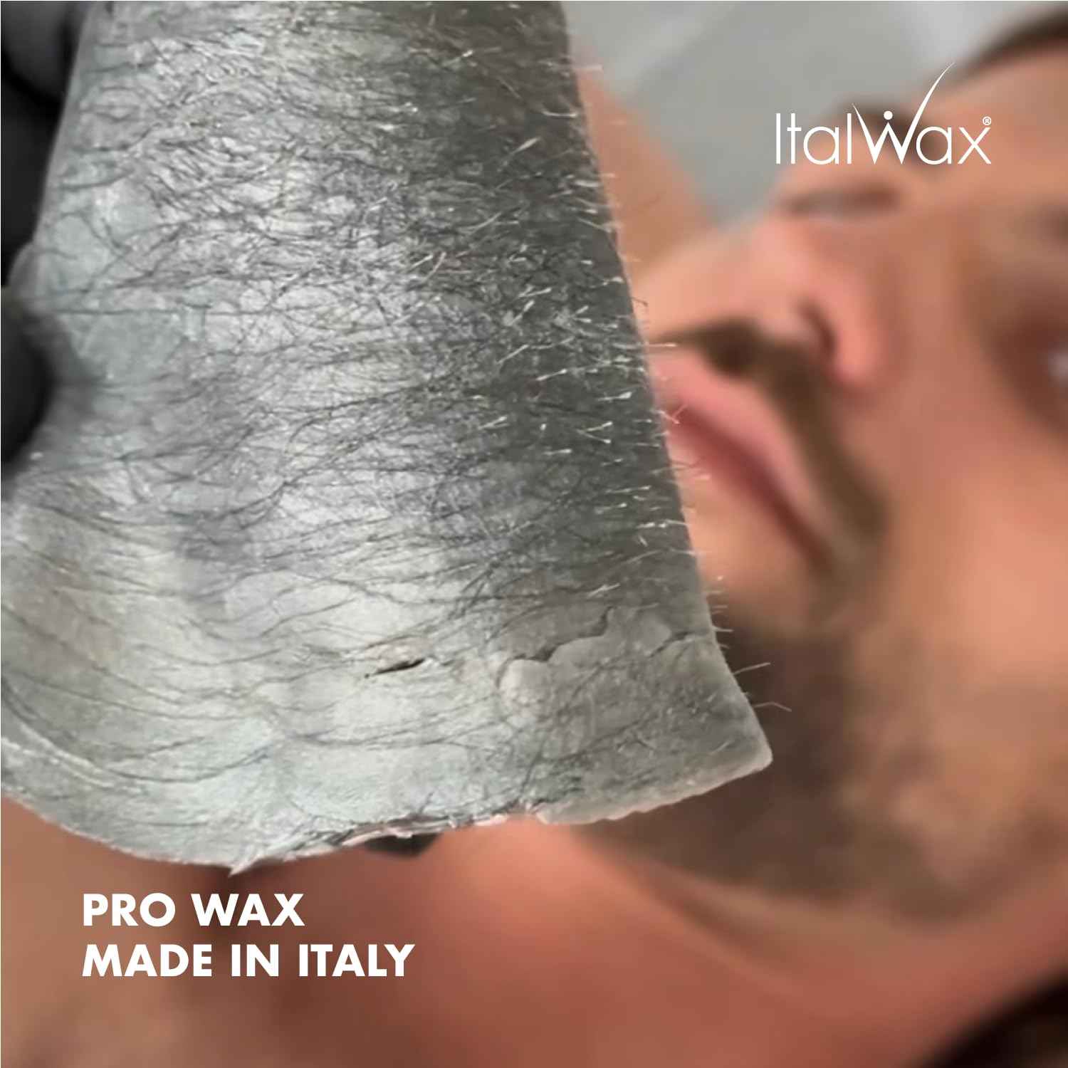 Italwax Pour Homme - 500g / 1.1lb - Hard wax beads for hair removal - Special for man - Natural formulation - Easily removes coarse hairs - Ideal for barber shops