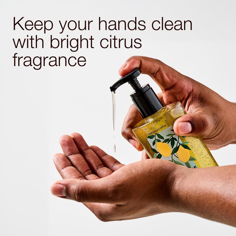 Bath & Body Works Sunshine & Lemons Hand Sanitizer with Pump - Conditioning Hand Sanitizer for Soft, Clean Hands - Bright, Fresh Fragrance - Vitamin E & Aloe-Infused - Thoughtful Gift - 2-Pack