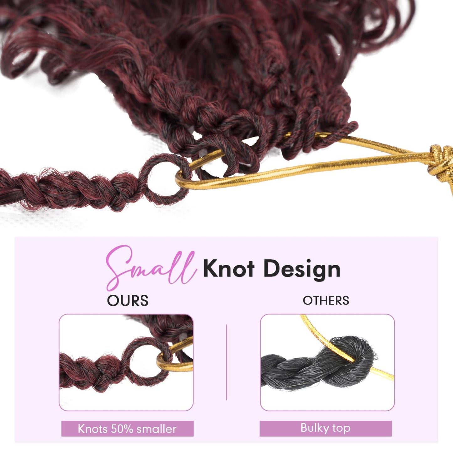 Boho Box Braids Crochet Hair for Black Women – 12 Inch Micro Pre-Looped Style, 4 Culrs Goddess Box Braids Crochet Hair with Curly Ends (12 Inch, 1B)