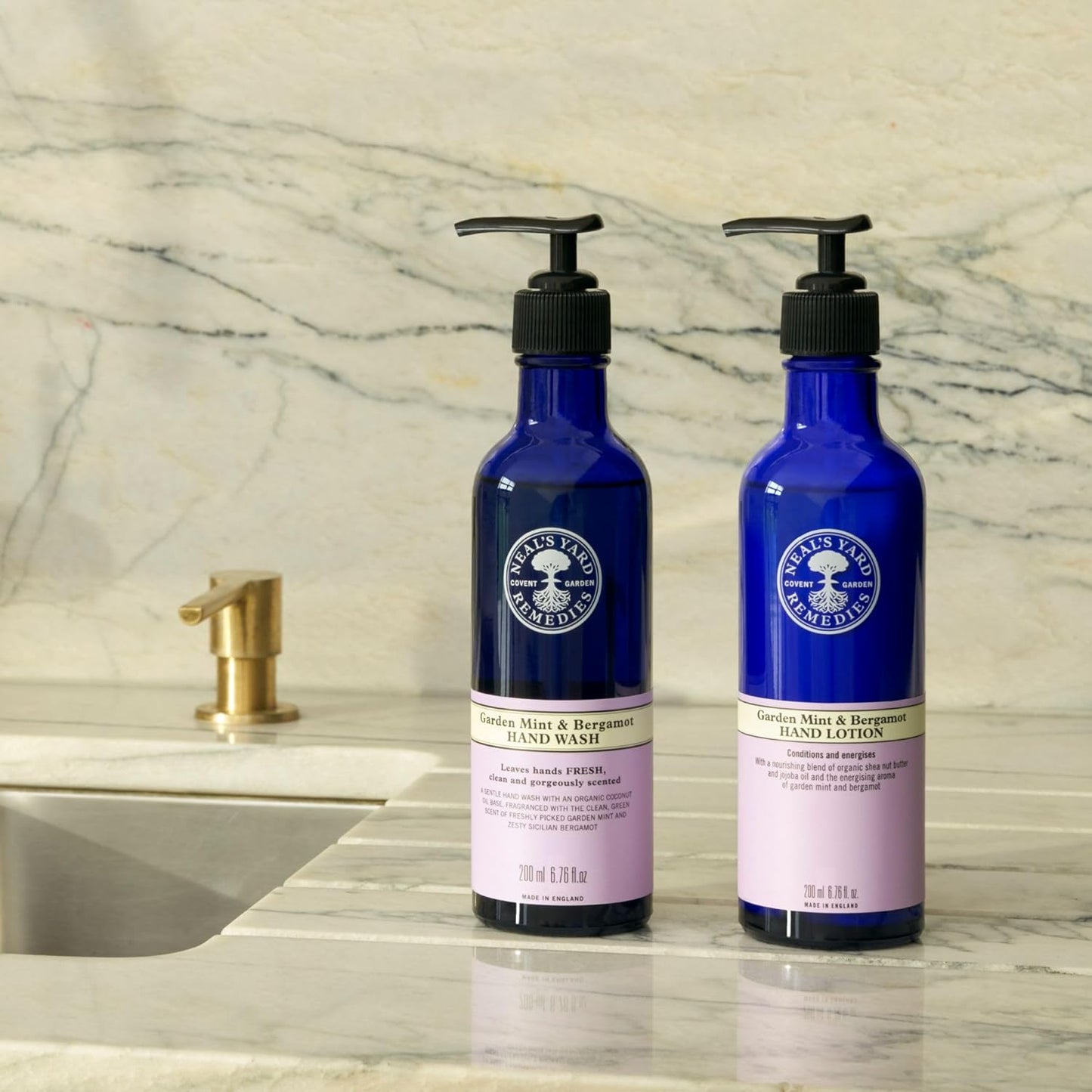 Garden Mint & Bergamot Hand Wash - Certified Organic Refreshing Soap | 6.76 fl. oz.