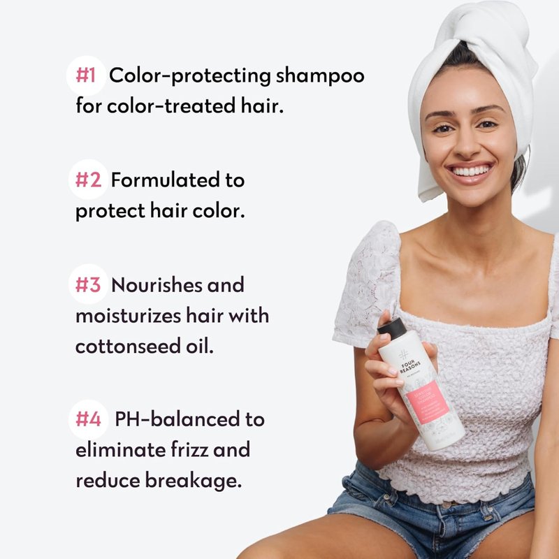 Sensitive Shampoo for Color Treated Hair - Fragrance Free & Hypoallergenic | Vegan, Paraben Free, 10.14 fl oz