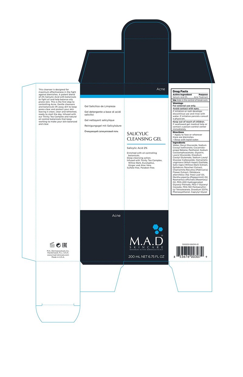 M.A.D Skincare Anti-Acne Duo Set - Salicylic Cleansing Gel - Breakout Control Daily Moisturizer