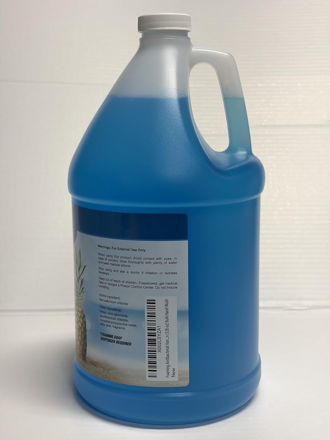 Bastion Antibacterial Hand Soap Refill - Pina Colada Scent, 1 Gallon | Moisturizing Bulk Hand Wash for Home & Office