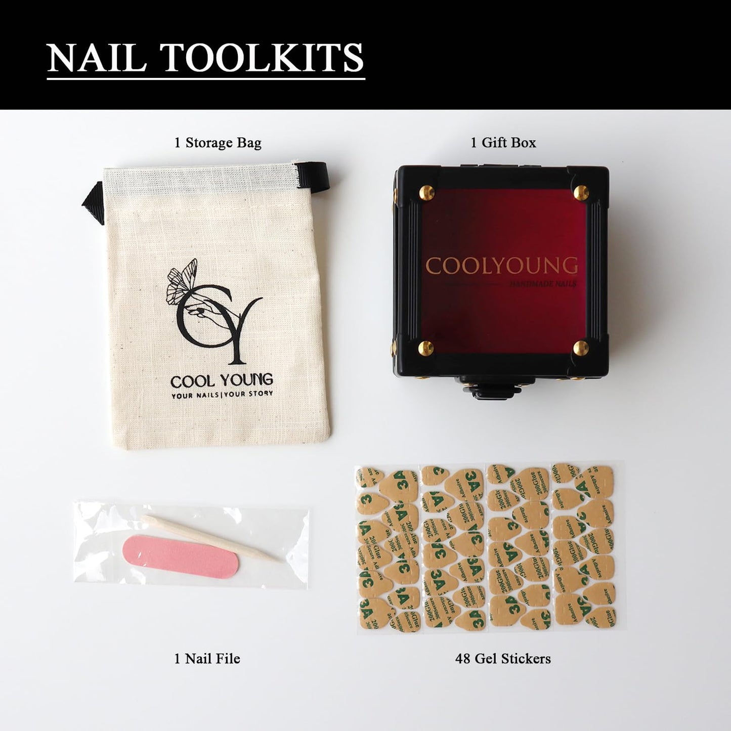 Homemade Press On Nails, Short Almond Press On Nails, Press On Nails Acrylic, Blue Press On Nails, Fake Nails With Designs, Press On Nails 3D, COOLYOUNG Handmade Nails, 10 PCS, Size S