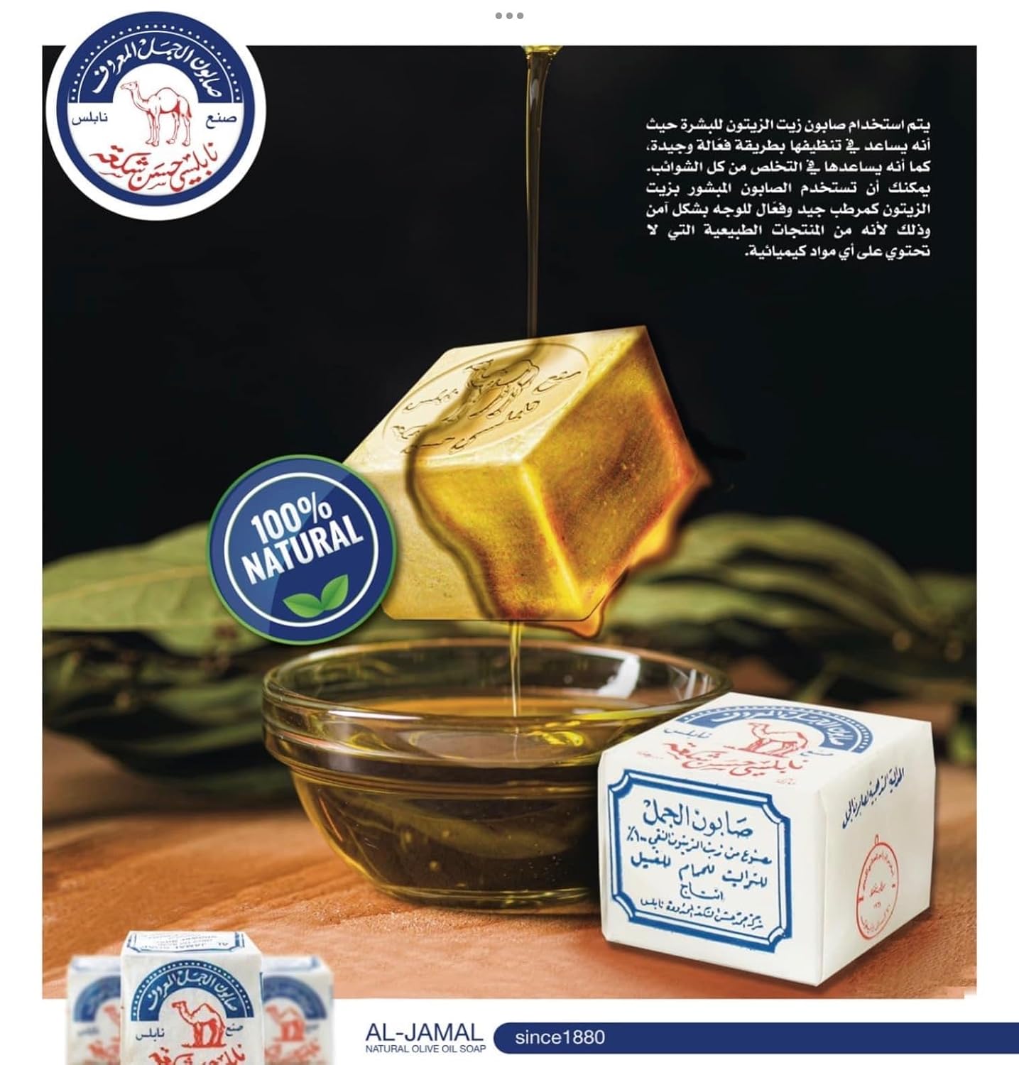 Palestinian Olive Oil Soap Bar - Handmade Organic Soap from Nablus | Traditional West Bank (12 Bars)