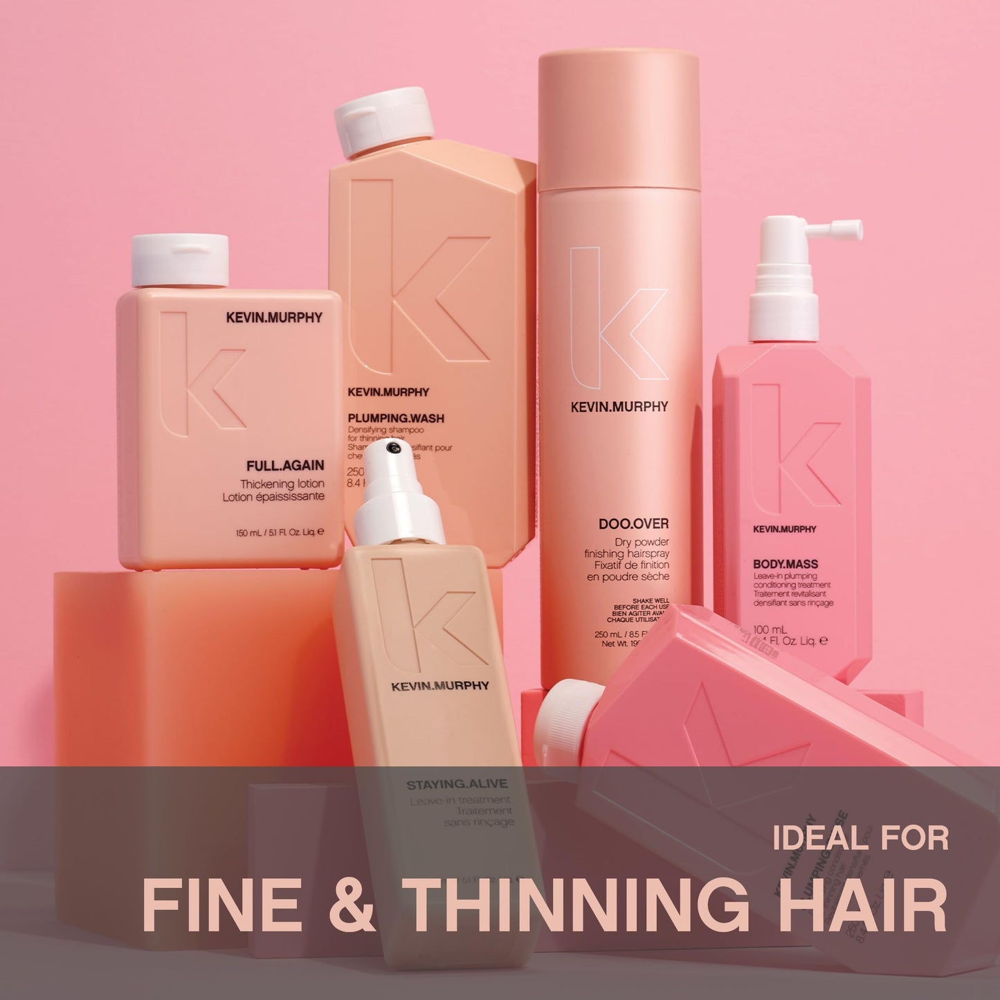 KEVIN.MURPHY FULL.AGAIN - Hair Thickening Lotion - for Strand Repair - for Fine and Thinning Locks - Volumiser - Sulphate and Paraben Free - 150 ML / 5.1 FL OZ