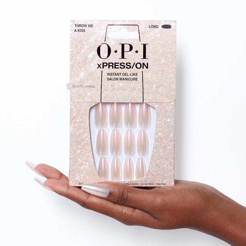 OPI Press-On Nails - Classic Short Round, Long Almond & Coffin Shapes | Professional Nail Art Kit