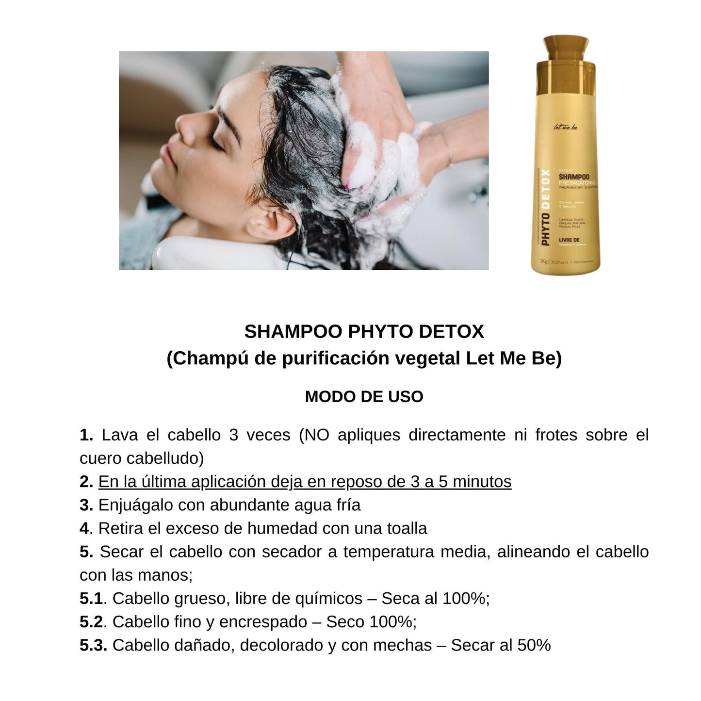 Let Me Be Phyto Detox Shampoo 1Kg (35.27 fl oz)