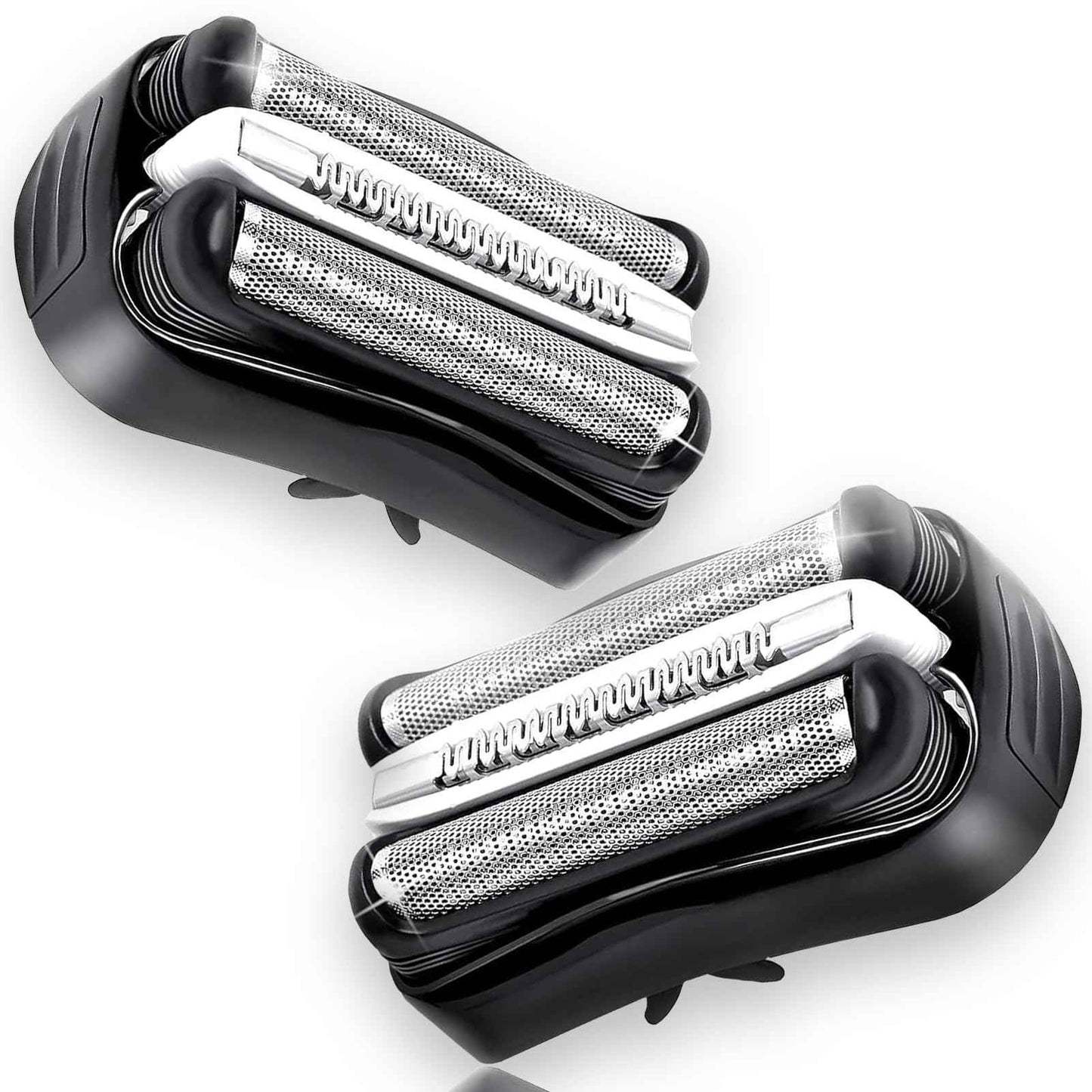 2Pack 32B Series 3 Replacement Head for Braun Electric, S3 Wet and Dry Replacement Head Compatible with Braun S3 Foil & Cutter Razor Heads