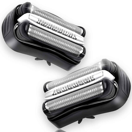 2Pack 32B Series 3 Replacement Head for Braun Electric, S3 Wet and Dry Replacement Head Compatible with Braun S3 Foil & Cutter Razor Heads