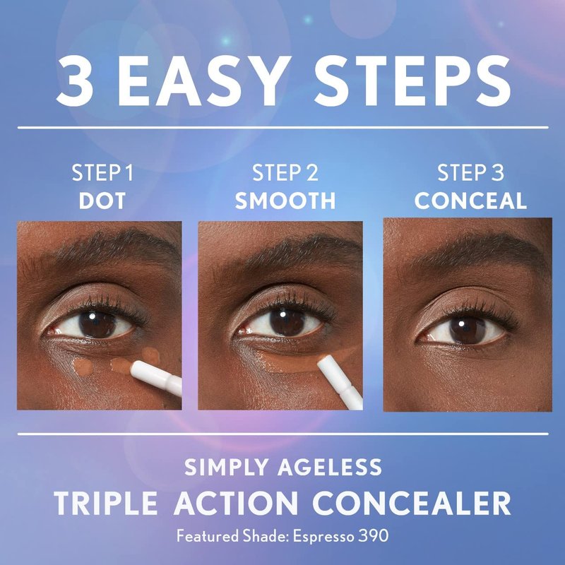 Simply Ageless Triple Action Concealer - Ivory | Pack of 2 for Flawless Coverage