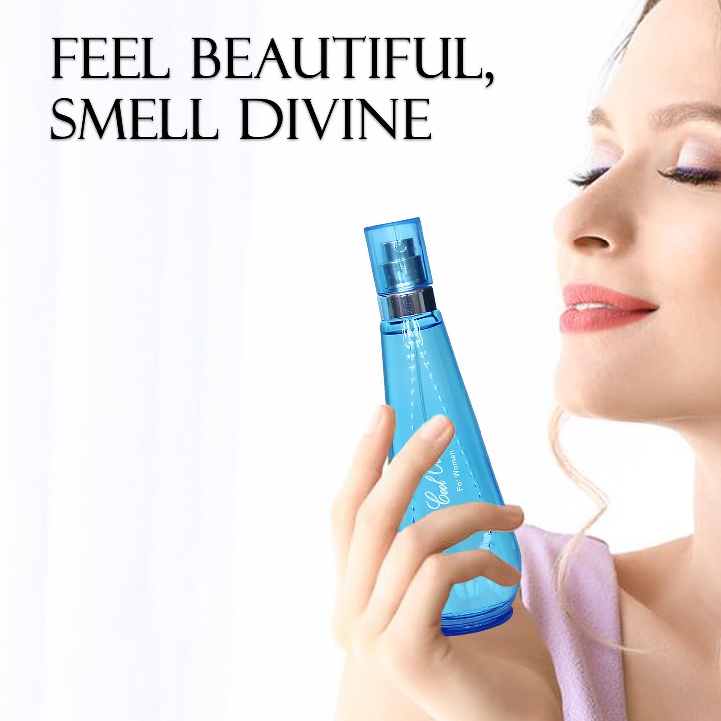 AFLUXE Cool Ocean Women Perfume–Bold & Sophisticated Scent Eau De Parfum With Citrus,Spice,And Woody Notes Long Lasting Natural Spray Fragrance 3.4 Fl Oz