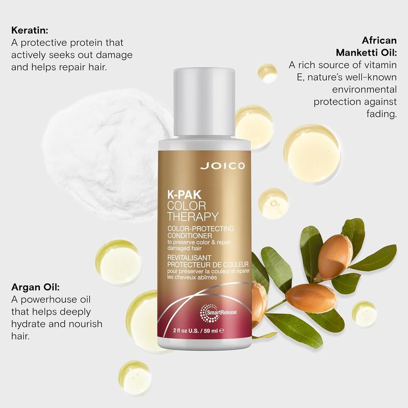 Joico K-PAK Color Therapy Conditioner - Color Protection & Shine Boost | Keratin & Argan Oil | For Color-Treated Hair