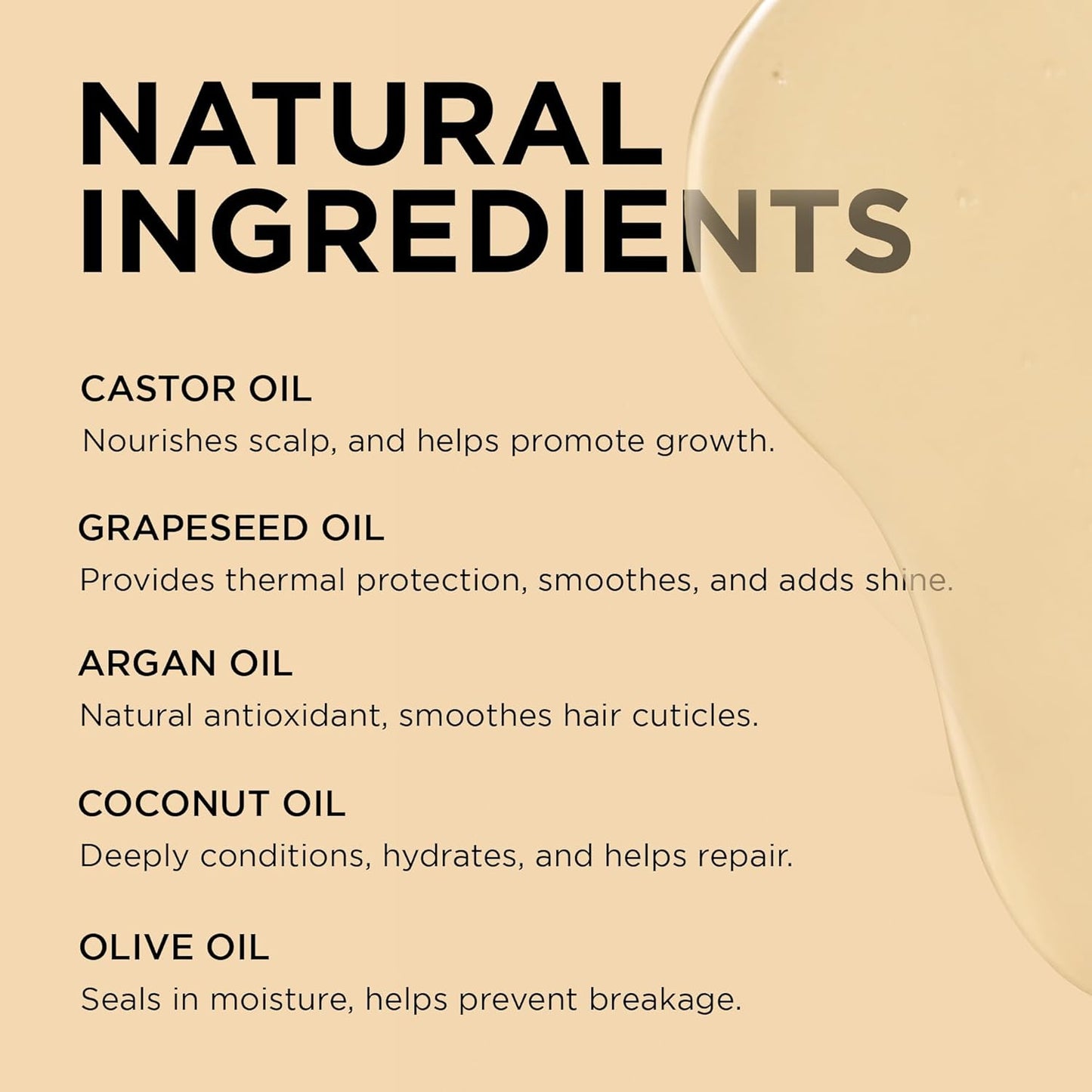 African Pride 5 Essential Hair Oils - Vitamin E Moisture & Shine | Argan, Castor, Coconut, Olive | 8 oz (3 Pack)