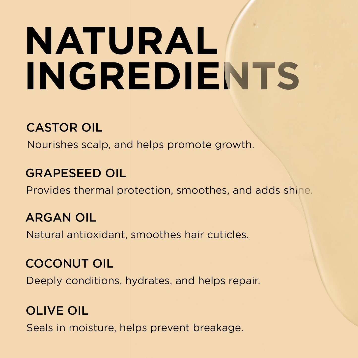 African Pride Moisture Miracle 5 Essential Hair Oils with Vitamin E (Pack of 3) | Moisture, Shine, Protection, and Growth | Argan, Castor, Grapeseed, Coconut, and Olive Oil | 4 oz