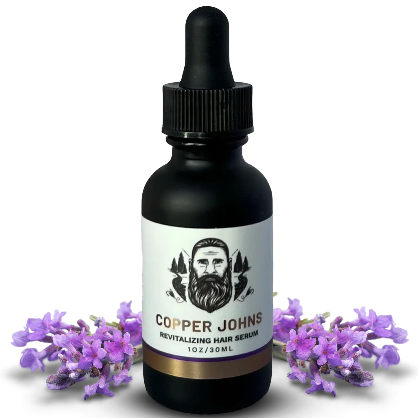 Copper Johns Revitalizing Hair Serum – Hair Growth & Thickening Serum with Sea Minerals – Anti-Frizz Formula for Dry, Damaged Strands, Best Scalp Moisturizer for Men & Women – Lavender, 1 oz.