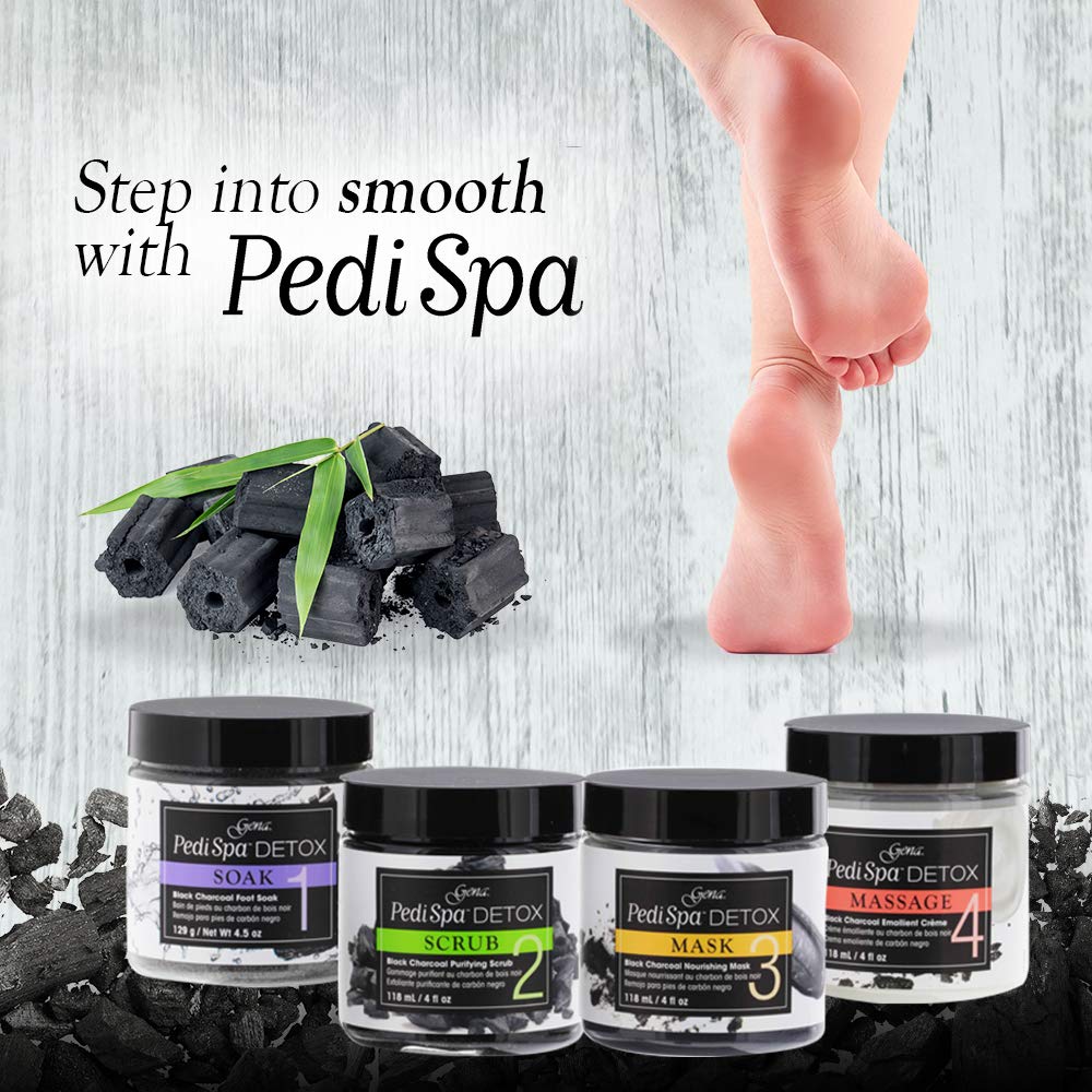 Gena Pedispa Detox Charcoal Intro Kit, 4 Ounce