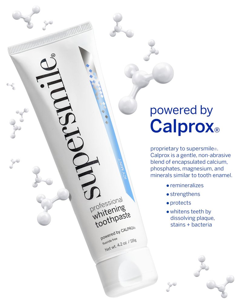 Supersmile ICY Mint Fluoride-Free – Whitening Toothpaste for Visibly Brighter Teeth – Whitens Up to 6 Shades, 4.2 oz