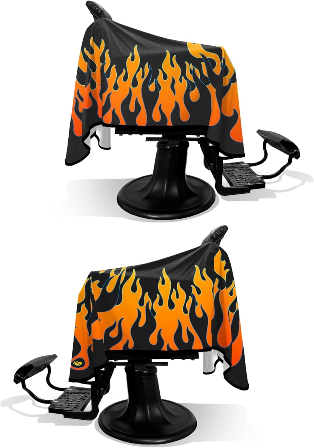 Vintage Flames Barber Cape - Water-Resistant Hair Cutting Cape for Professionals | Durable Accessories
