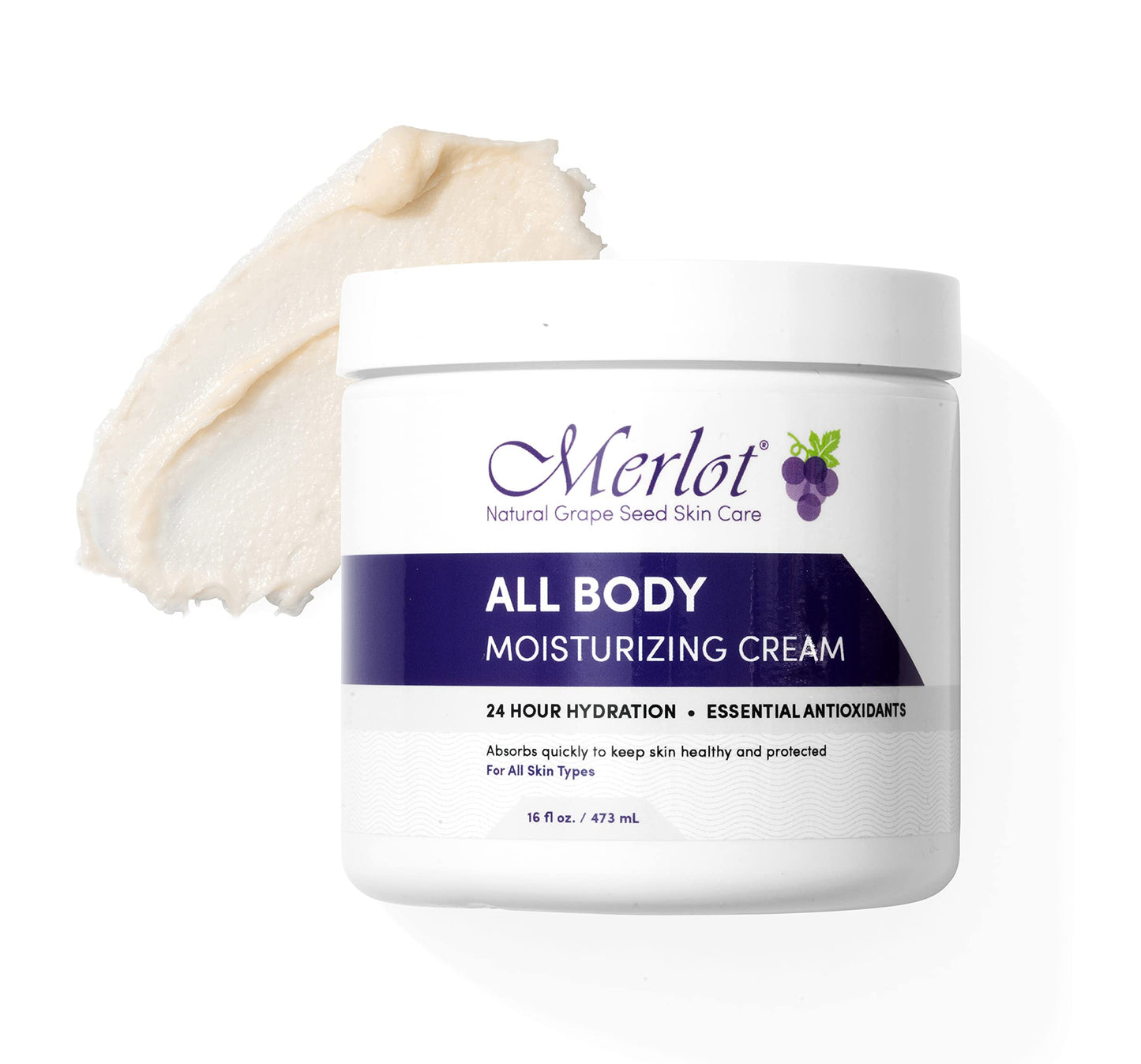 Merlot MOISTURIZING All BODY CREAM FOR ALL SKIN TYPES | 16 OZ