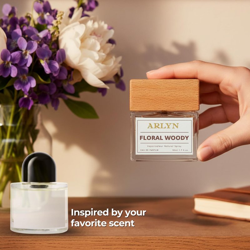 ARLYN Floral Woody Eau De Parfum Inspired by B.yr.e.do Bib.liot.heque, Long-Lasting Perfume for Men and Women, Vegan & Eco-Conscious with Clean Ingredients, Leather, Vanilla, Musk - 50ml / 1.7 oz