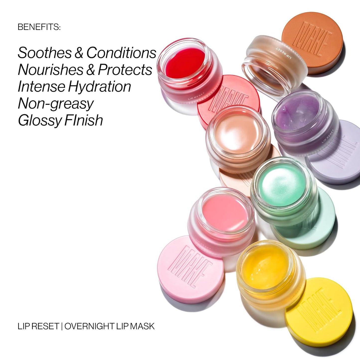 Lip Reset Overnight Mask - Nourishing Hydrating Treatment for Dry Flaky Lips | Lunar Lemonade Flavor