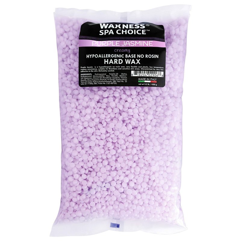 Waxness Spa Choice Purple Jasmine Demi Creamy No Rosin Hard Wax Beads 2.2 lb / 1 kg