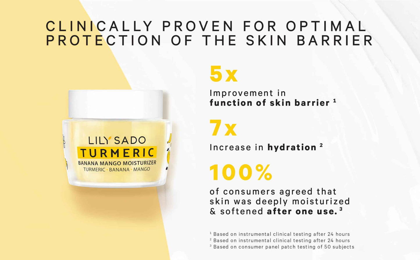 LILY SADO Turmeric Banana Mango Face Moisturizer - Luscious Creamy Nutrient-Rich Natural Daily Facial Cream w Chamomile & Rosemary - Vegan Anti-Aging Lotion For Wrinkles & Fine Lines