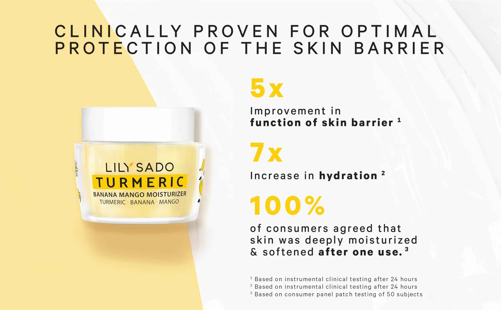 LILY SADO Turmeric Banana Mango Face Moisturizer - Luscious Creamy Nutrient-Rich Natural Daily Facial Cream w Chamomile & Rosemary - Vegan Anti-Aging Lotion For Wrinkles & Fine Lines