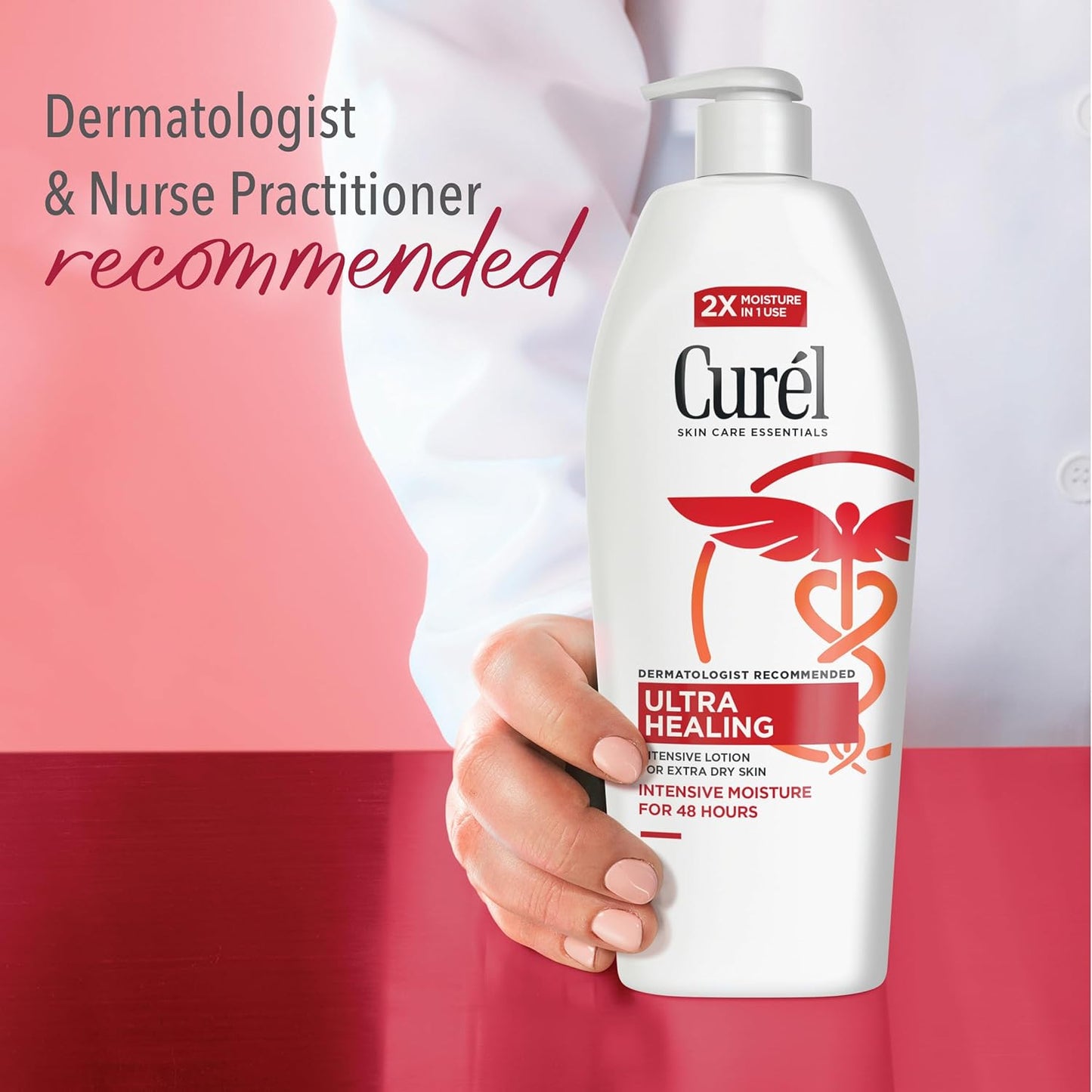 Curel Ultra Healing Lotion - Fragrance-Free Moisturizer for Extra-Dry Skin | 13 Oz, Pack of 3
