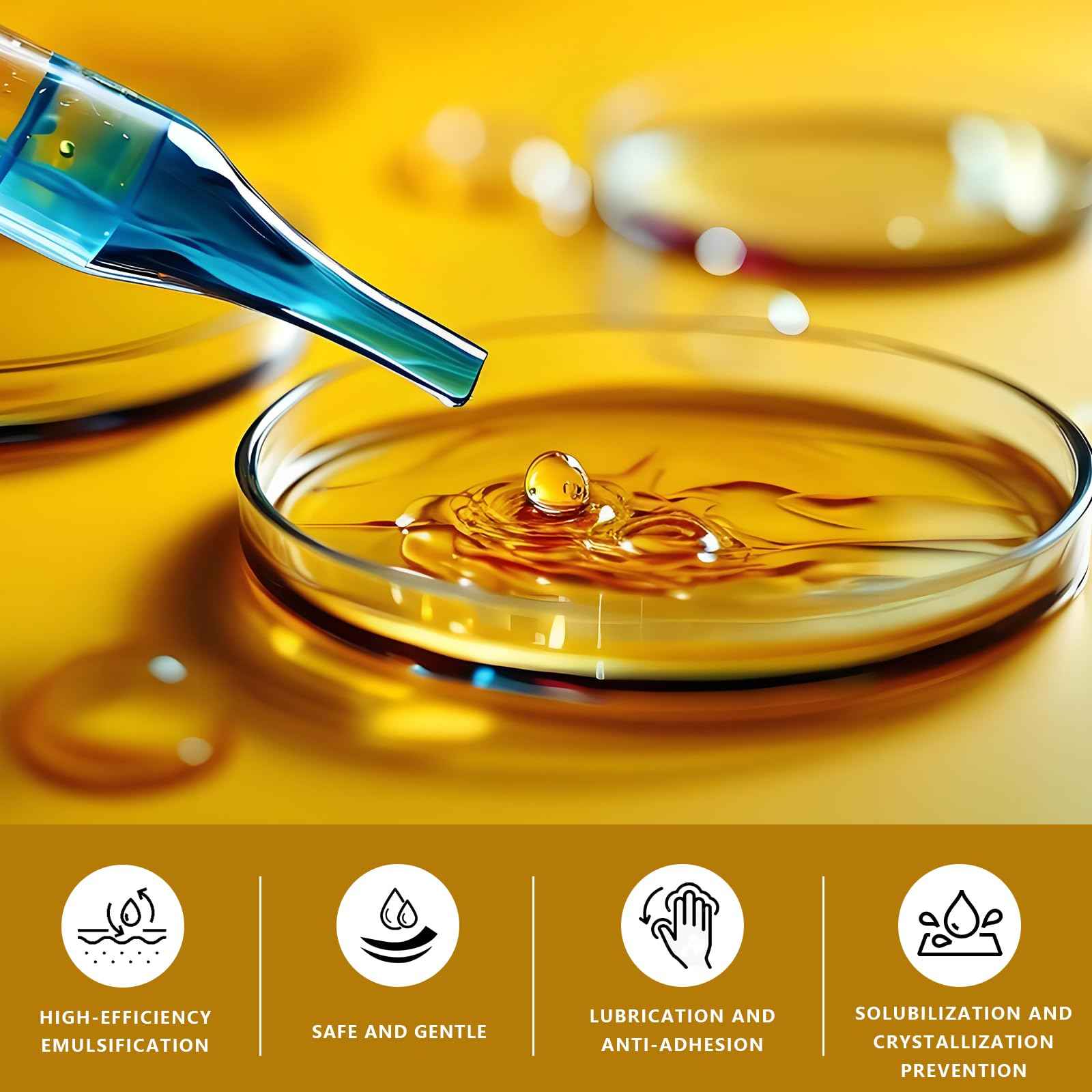 Eyaeyao Polysorbate 20, Emulsifier & Solubilizer for DIY Skincare, Cosmetics, Lotions, and Essential Oils - Perfect for Homemade Beauty Products - Gentle on Skin (20 Ounces)