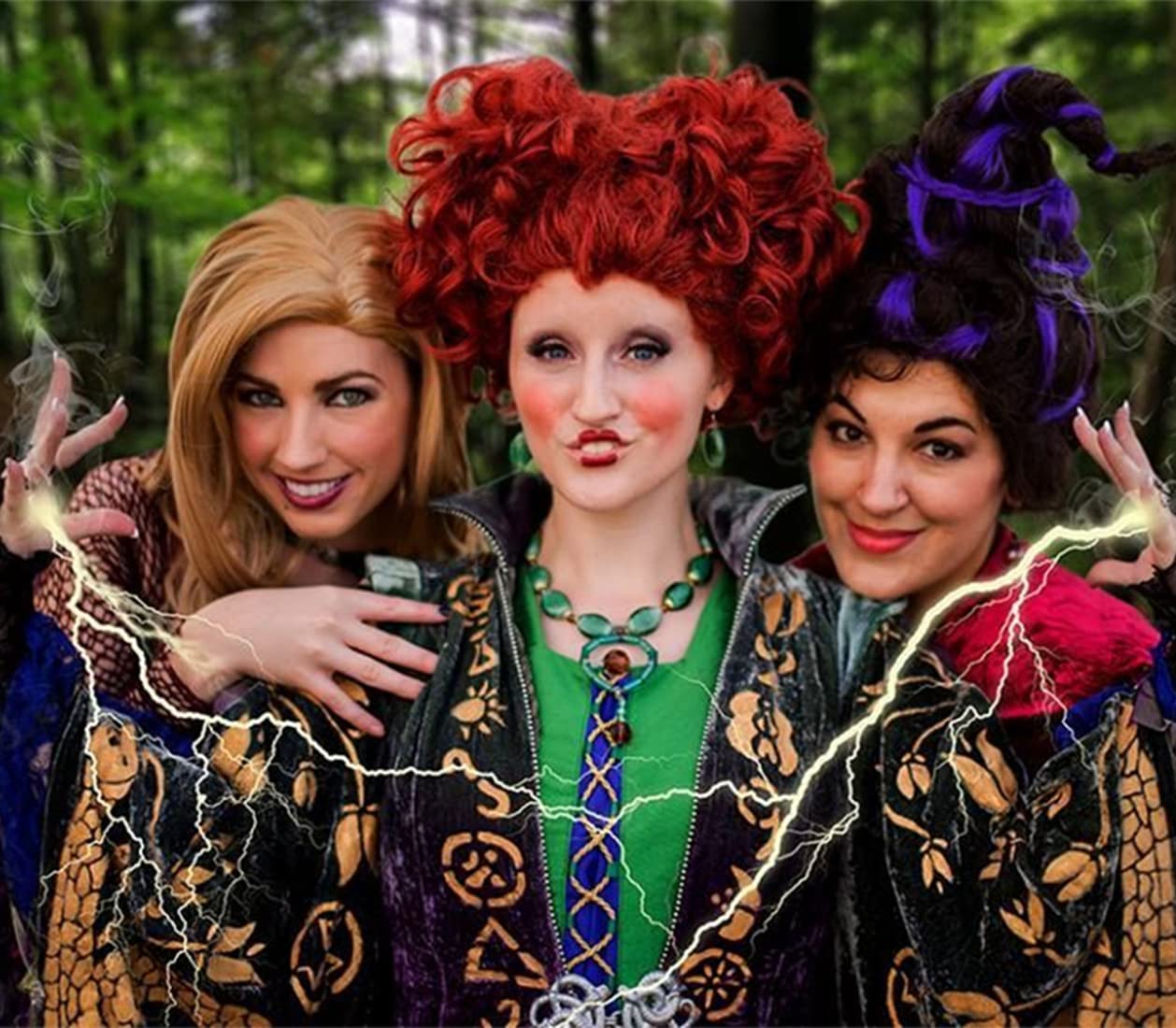 Juziviee Brown Wigs for Winifred Sanderson Wig Costume Women Cute Natural Soft Hair Wig with Wig Caps JZ015BR