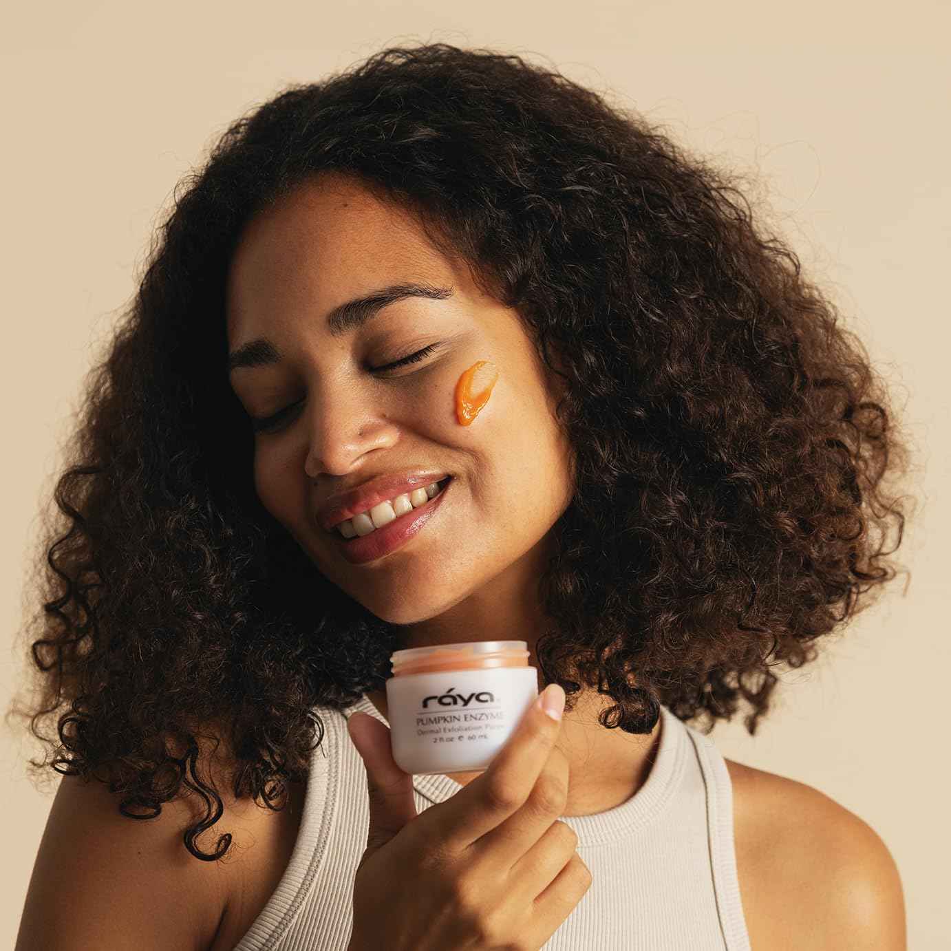 Raya Pumpkin Enzyme Facial Puree (127) | Gentle and Exfoliating Treatment for All Skin | Reduces Fine Lines and Minimizes Pore Size