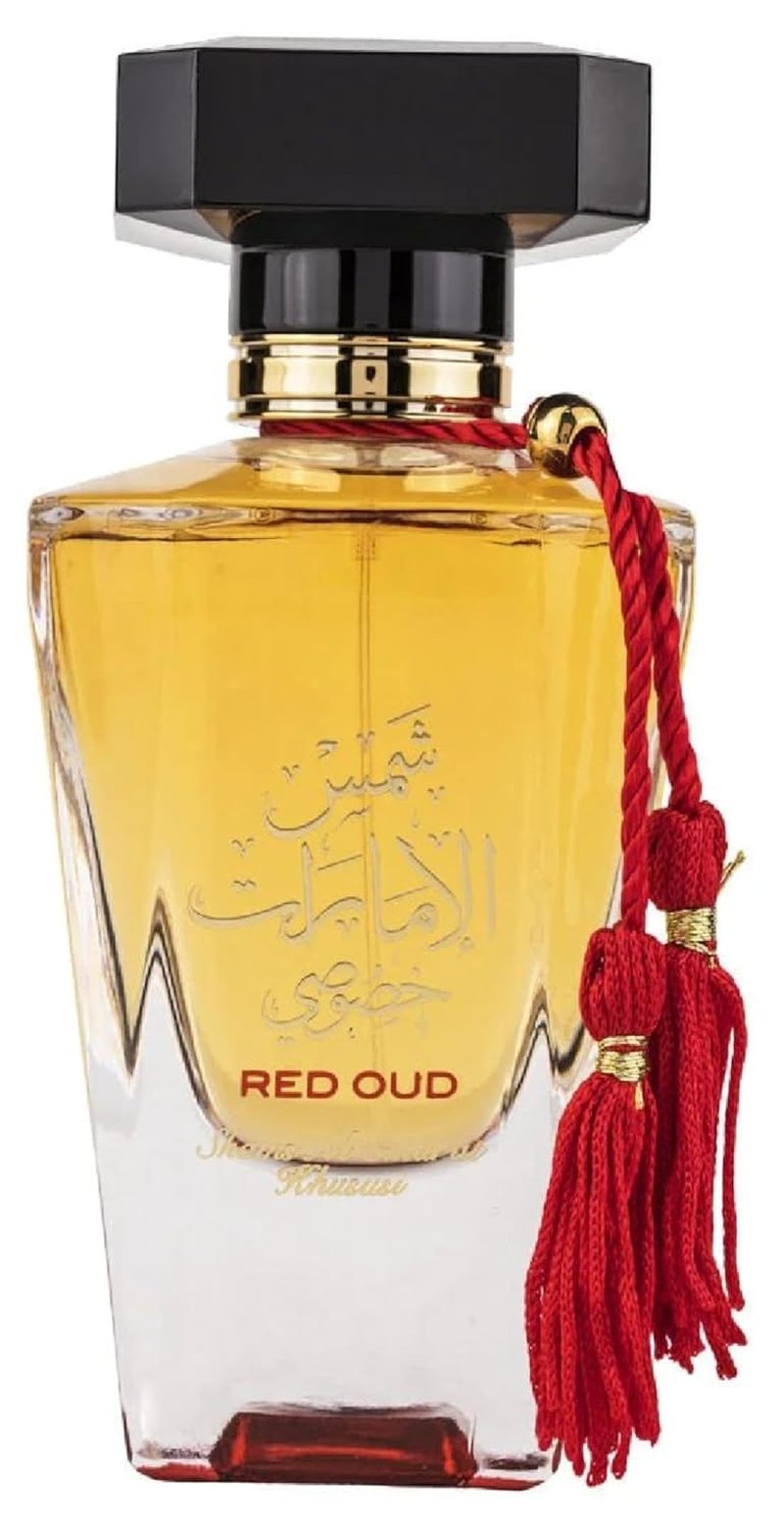 Shams Al Emarat Khususi Red Oud Eau de Parfum Spray - Unisex Fragrance, 3.4 Ounce