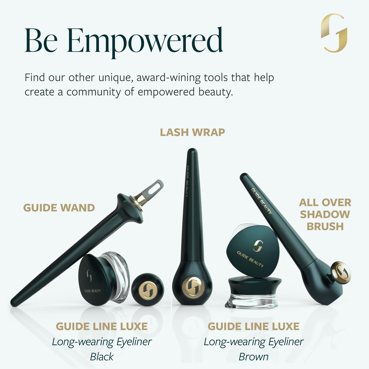 Guide Beauty GUIDE Line Luxe Long-Wear Black Eyeliner Cream, Easy Tightlining & Winged Make-up, 0.14 oz (Black)