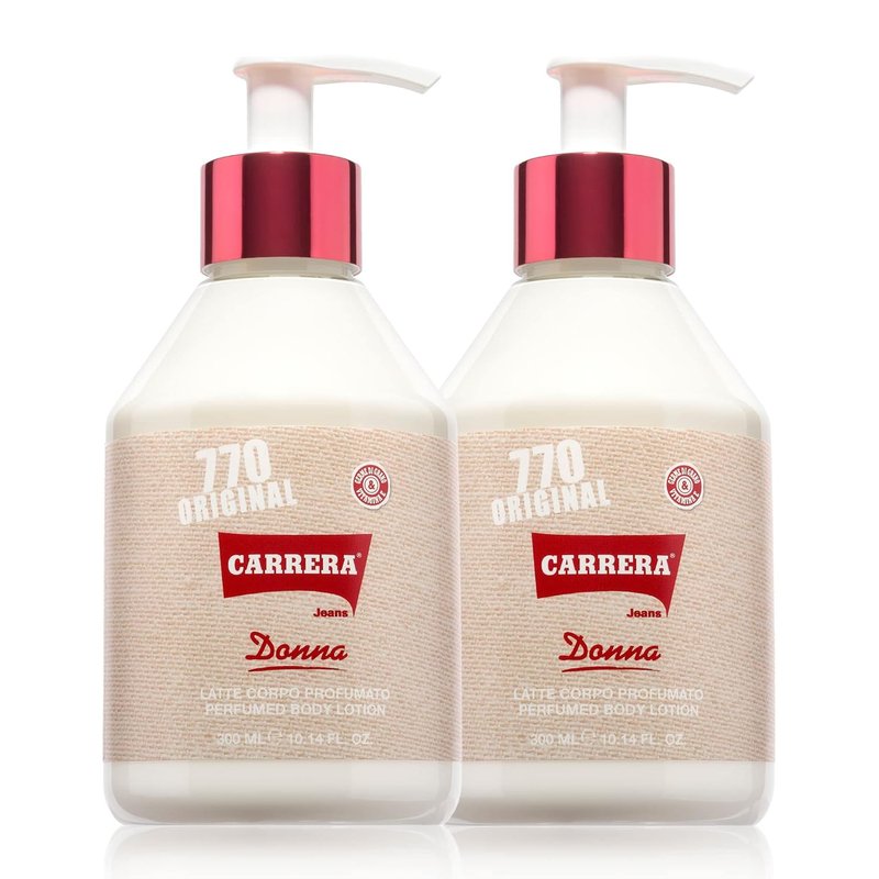 Carrera Jeans Perfumed Body Lotion for Women - Moisturizing Formula | 10.14 Fl Oz (Pack of 2)