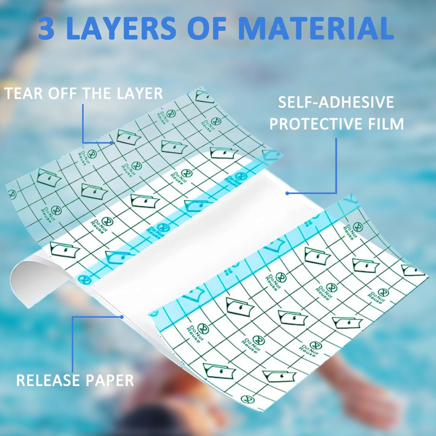 20 Rolls Tattoo Aftercare Bandage Warp Waterproof (2", 4",6",8",10" Wide) Second Skin Tattoo Cover Up Tape Tattoo Healing Wrap Tattoo Supplies for Swimming, Shower, Wound Initial Healing