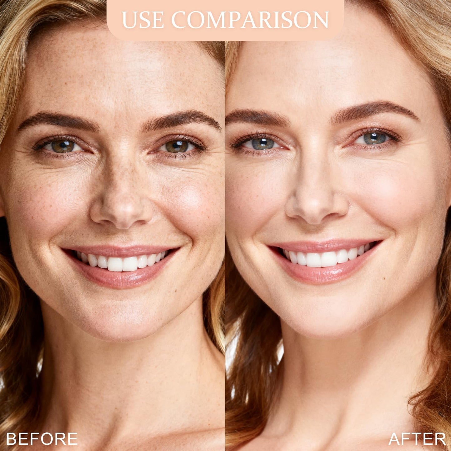 HECI BEAUTY Airbrush Foundation for Mature Skin, Silk Spray & Kabuki Brush Set, Flawless Finish, Anti-Aging Formula for Smooth Radiant Skin, Long Wear Lightweight Makeup,110 Light, 1.69 fl oz