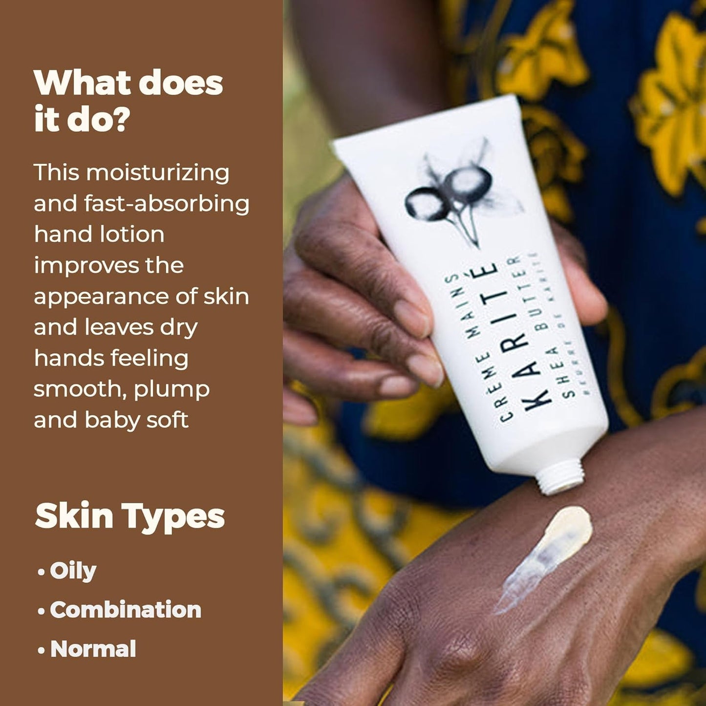 Shea Butter Hand Cream - Intense Moisturizing Lotion with Jojoba & Rosehip Oil | Organic & Hypoallergenic for Dry Hands