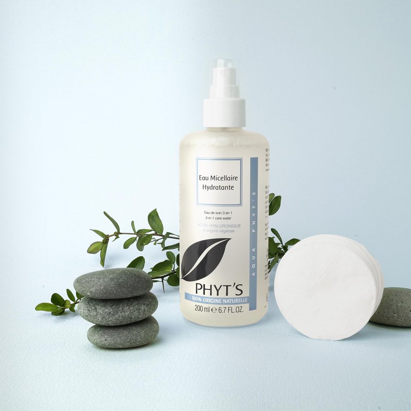 Phyt's Moisturizing Micellar Water - Makeup Remover Tones and Moisturizes in One Step - Purifies Skin with Velvety Finish - Facial Cleanser - 6.76 oz