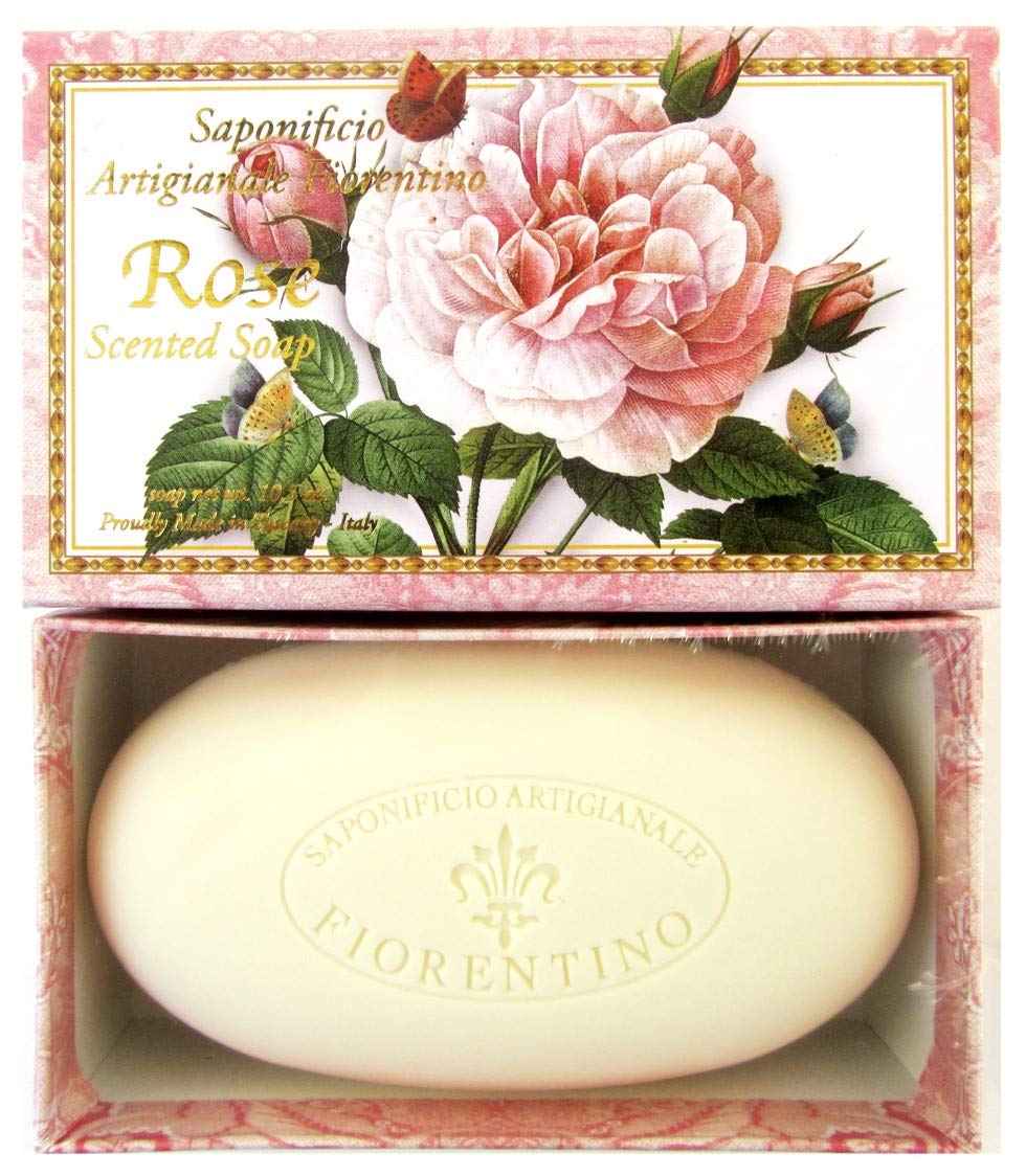 Saponificio Artigianale Fiorentino Rose Scented Italian Soap 10.5 ounces