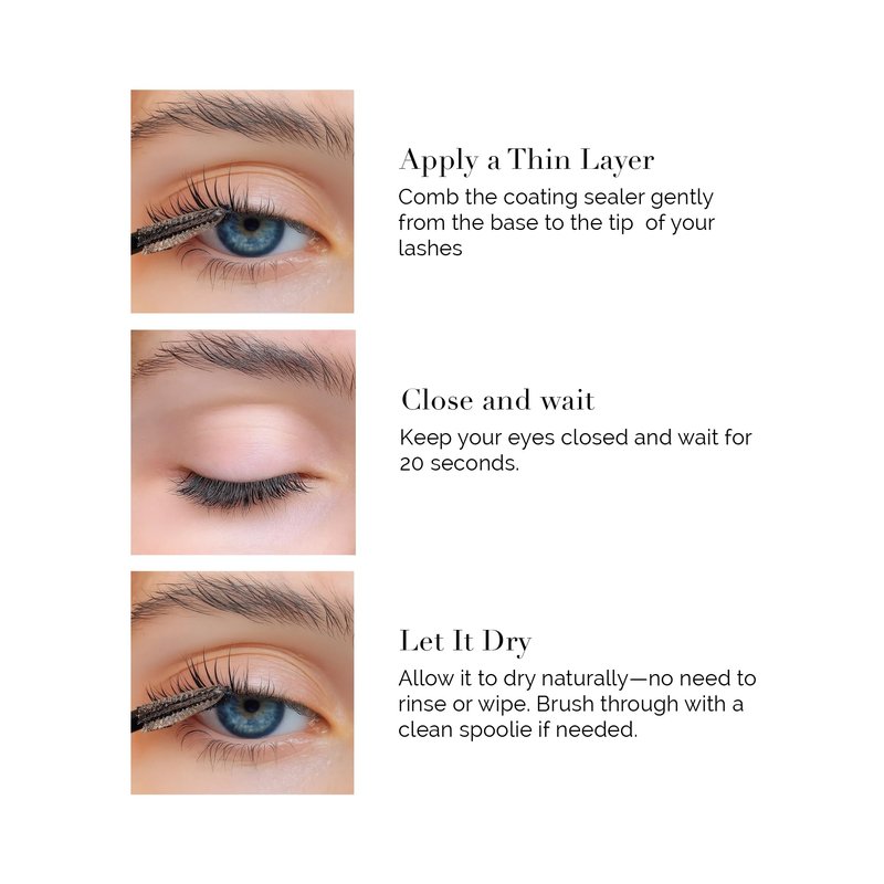 Dlux Professional Lash Sealant for Eyelash Extensions - Lash Sealer For Cluster Lashes DIY Lash Extension Coating Long Lasting 2 Weeks Lash Seal, Lash Tech Gifts for Women