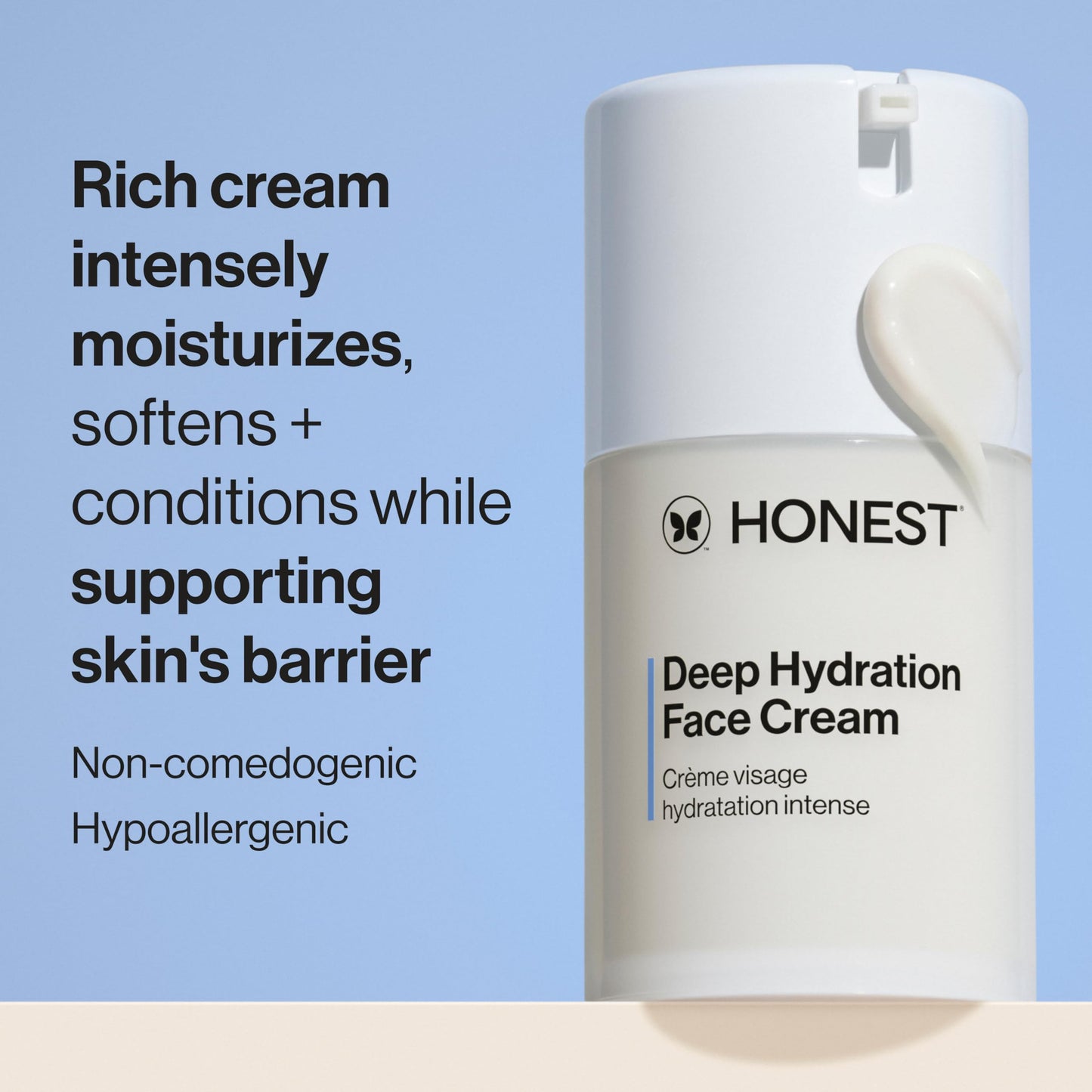 Honest Beauty Deep Hydration Face Cream for Dry Skin, 1.7 fl oz