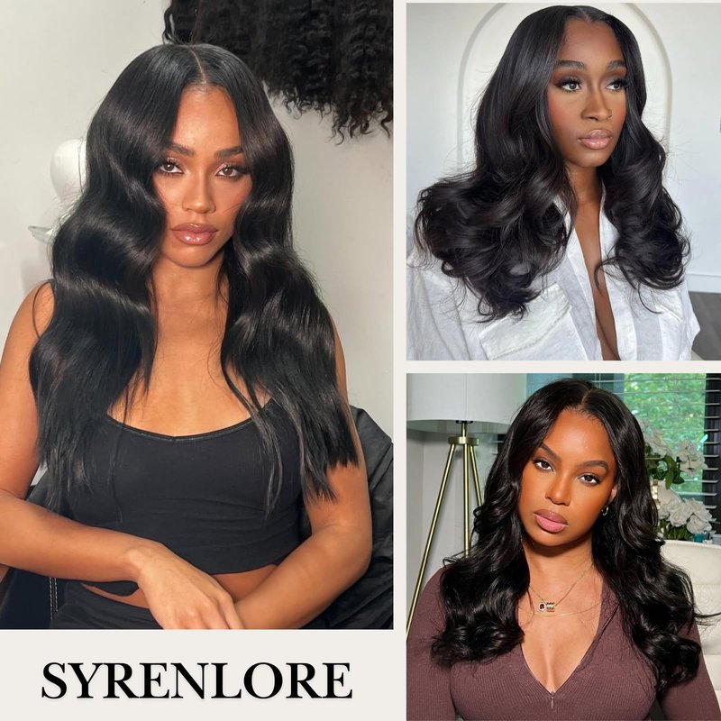 Syrenlore Raw Vietnamese Human Hair Bundles Body Wave Sew In Thick Bundles 100% Real Unprocessed Raw Vietnamese Virgin Human Hair Bundles Bodywave Quick Weave Single Bundle for Black Women 10 Inch