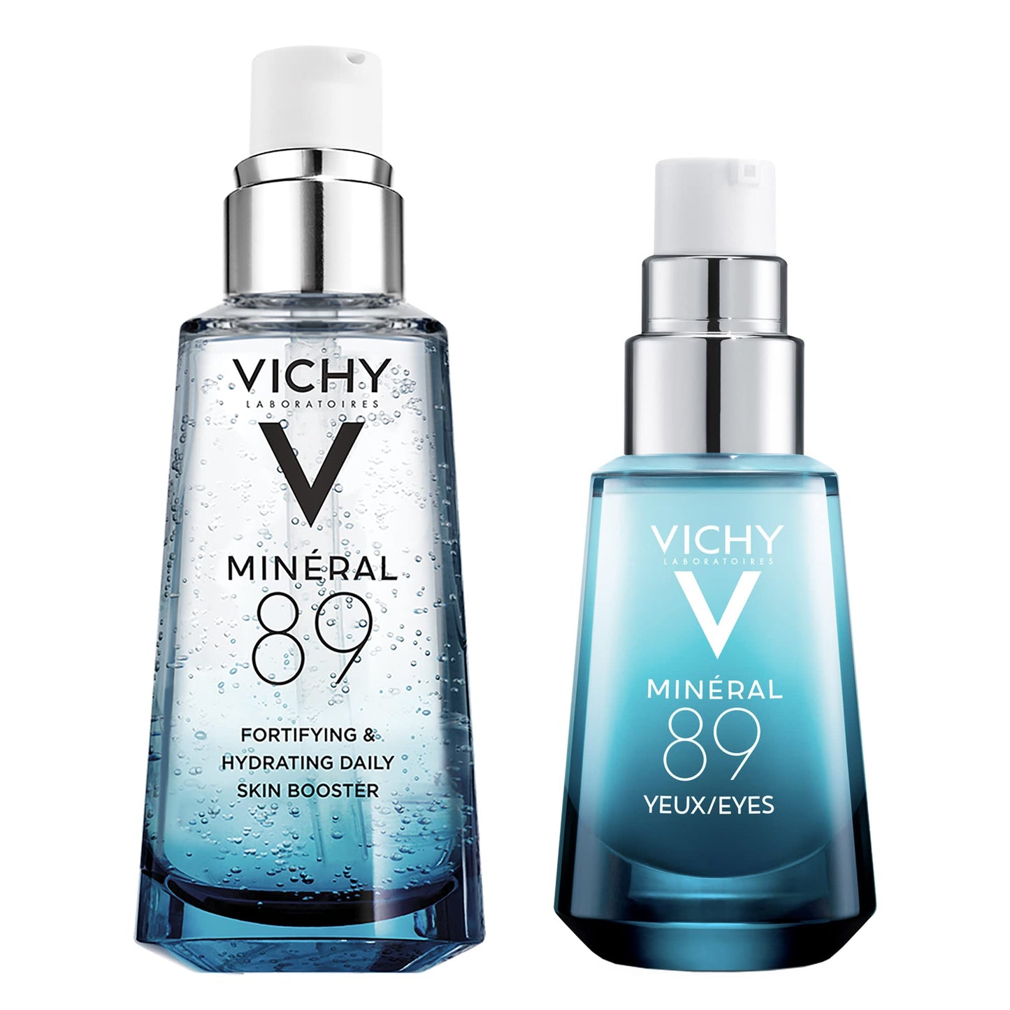 Vichy Mineral 89 Fortifying & Hydrating Daily Skin Booster, Pure Hyaluronic Acid Serum For Face, Plumps & Hydrates, Repairs Skin Barrier, Lightweight Moisturizing Gel, Fragrance Free & Oil-Free
