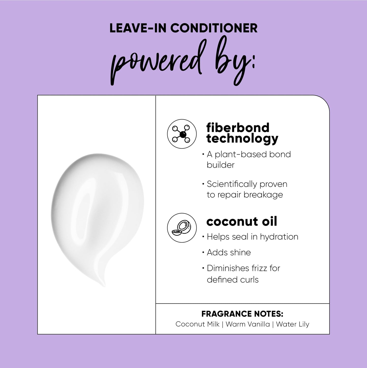 HASK Twist Tamer Leave-In Conditioner with FiberBond Technology & Coconut Oil for Wavy, Curly, Coily & Kinky Hair, Strengthens, Reduces Frizz, Boosts Hydration, Vegan, Sulfate-Free – 6.7 fl oz