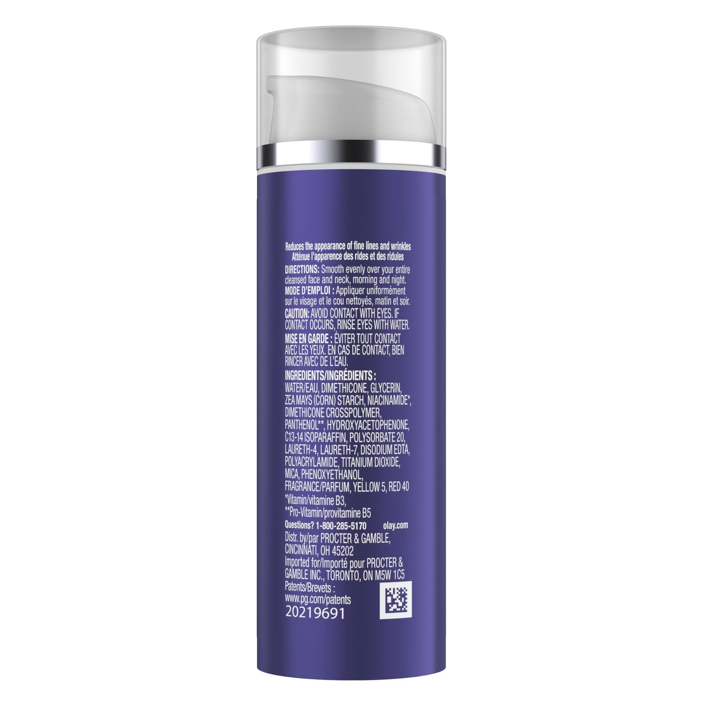 Olay Face Serum, Age Defying Anti-Wrinkle 2-in-1 Day Cream - Anti-Aging, Anti-Wrinkle, Smooths Fine Lines and Wrinkles, Firming, Lifting - Niacinamide, Glycerin, Aloe Vera, 1.7 Oz