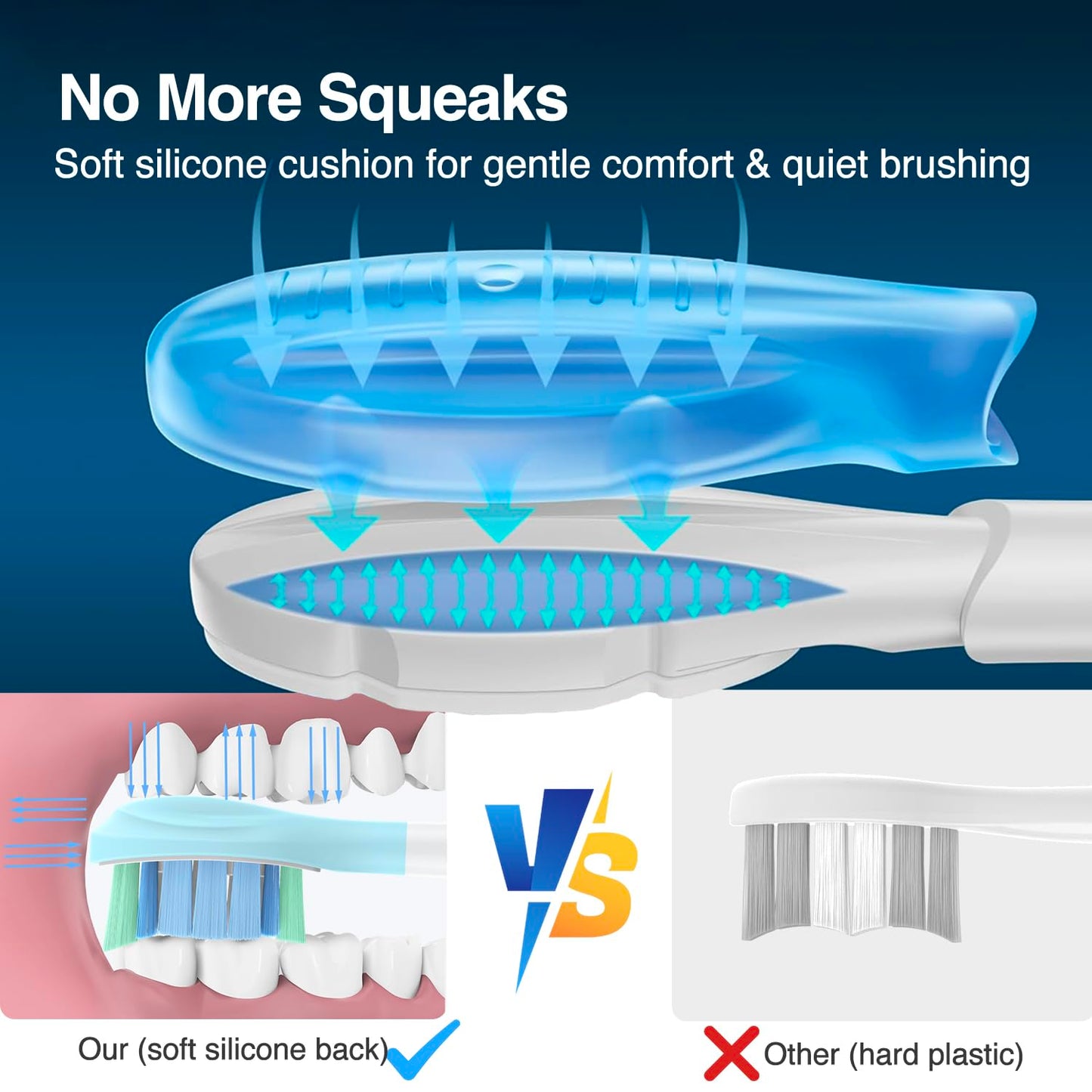 Replacement Toothbrush Heads for Philips Sonicare Replacement Heads C3,A3,4100,Electric Replacement Brush Heads for Phillips Sonicare Toothbrush C3,4100,A3,W,for Philips Sonic Care Brush,12 Pack