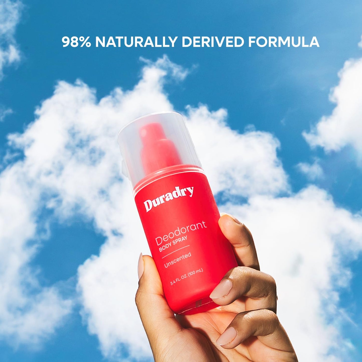 Aluminum-Free Whole Body Deodorant Spray for Men and Women - Unscented Deodorant for Whole Body, Natural Odor Neutralizer, Clear and Residue Free, Non-Staining - 3.4 Fl Oz each - Pack of 3
